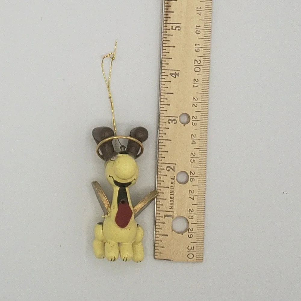 Vintage 1981 Odie As Angel Garfield United Feature Syndicate Wood‎ Ornament